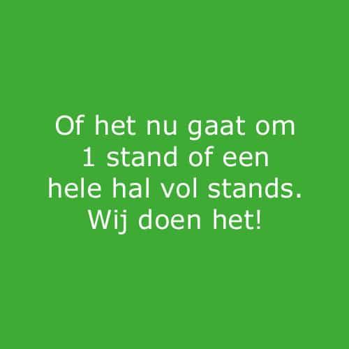 1 stand hele hal vol stands